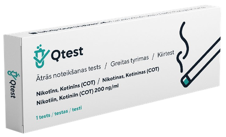 QTEST Nicotine (COT) rapid test, 1 pcs.