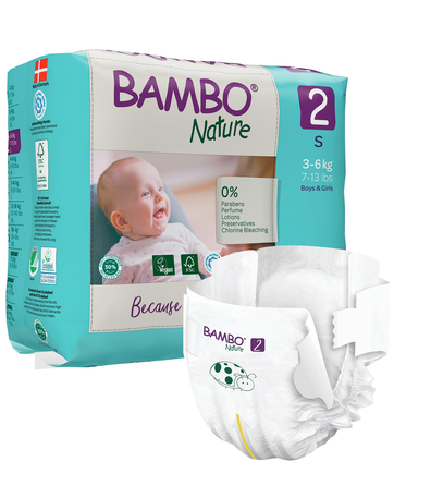 BAMBO NATURE Nature S-2, 3-6 kg, diapers, 30 pcs.