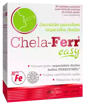 OLIMP LABS Chela-Ferr Easy raspberry flavor powder, 30 pcs.