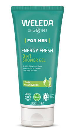 WELEDA For Men EnergyFresh 3in1 dušas želeja, 200 ml