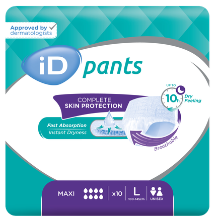 ID Pants Maxi L (100-145 cm) nappy pants, 10 pcs.