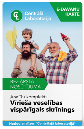 CENTRĀLĀ LABORATORIJA General Health Screening for Men test package, 1 pcs.