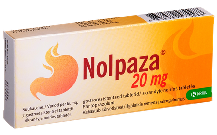 NOLPAZA Control 20 mg tabletes, 14 gab.