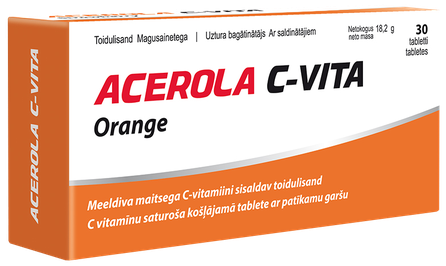 VITABALANS Acerola C-Vita Orange chewable tablets, 30 pcs.