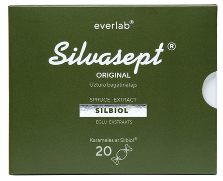 SILVASEPT Original karameles, 20 gab.