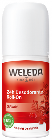 WELEDA Pomegranate 24 h deodorant roll, 50 ml