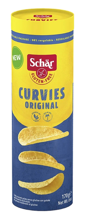 SCHAR Curvies Original glutenfree chips, 170 g