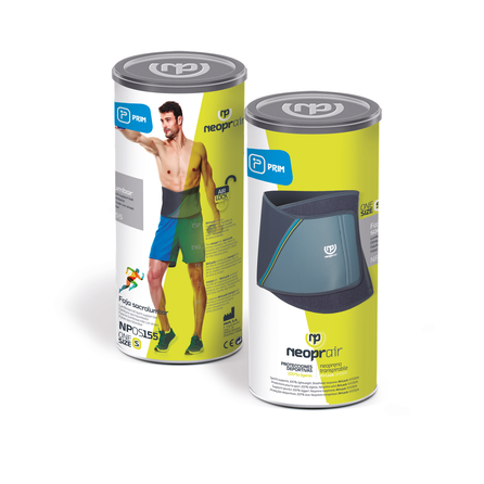PRIM Neoprair NPOS155 Neoprene saturoša josta mugurai, 1 gab.