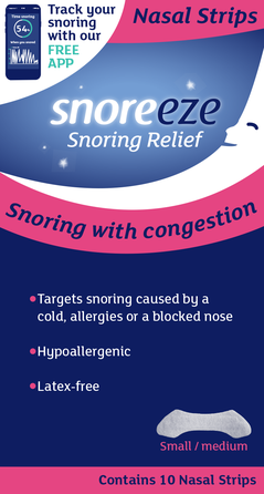 SNOREEZE S/M, Nasal strips, 10 pcs.