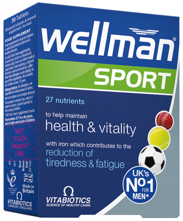 WELLMAN   Sport tabletes, 30 gab.