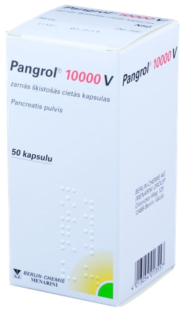 PANGROL 10000V kapsulas, 50 gab.