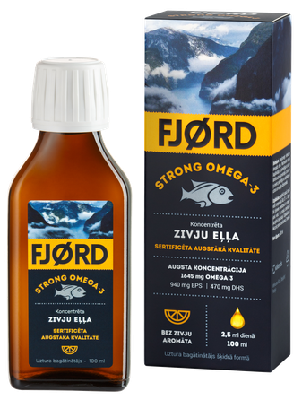FJORD Omega-3 zivju eļļa, 100 ml