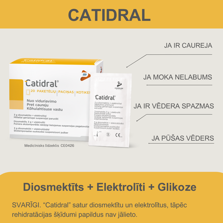 CATIDRAL pulveris paciņās, 12 gab.