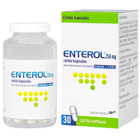 ENTEROL 250 mg hard capsules, 30 pcs.