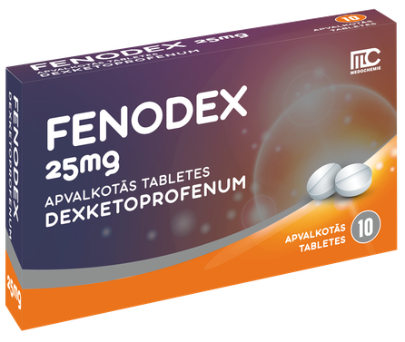 FENODEX 25 mg apvalkotās tabletes, 10 gab.