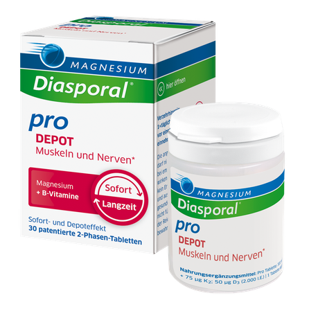 MAGNESIUM DIASPORAL Pro Depot for Muscles and Nerves pills, 30 pcs.