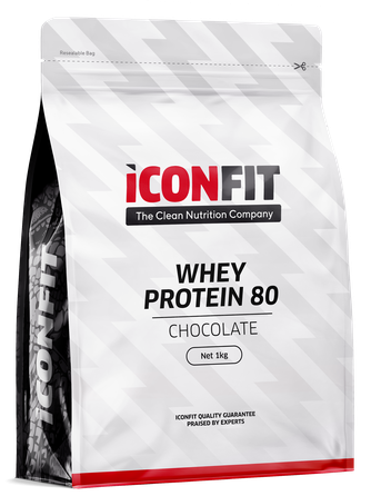 ICONFIT Whey Protein 80 - Chocolate pulveris, 1000 g