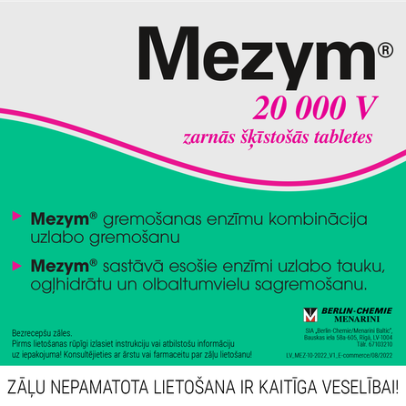 MEZYM 20000 V pills, 20 pcs.