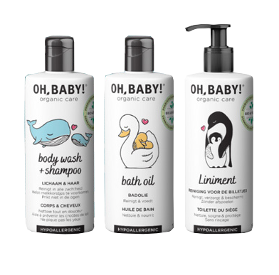 OH, BABY! Mini (Bath oil + Body Wash / Shampoo + Liniment) dāvanu komplekts, 1 gab.