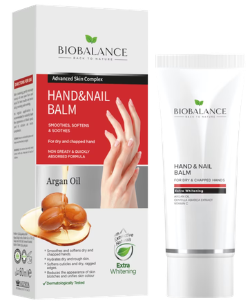BIOBALANCE Argan Oil Hand & Nail hand and nail cream, 60 ml