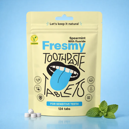 FRESMY Spearmint toothpaste tablets, 124 pcs.