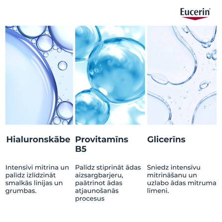 EUCERIN Hyaluron-Filler +3x Effect Mitrinošs Nakts sejas krēms, 50 ml
