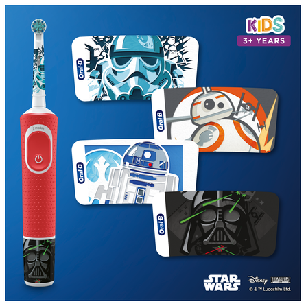 ORAL-B Vitality 100 + Star Wars KIDS Elektriskās Zobu Birstes komplekts, 1 gab.