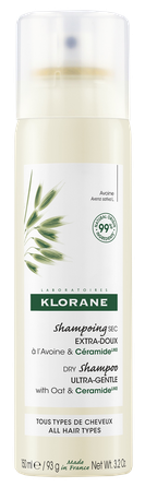 KLORANE With Oatmeal and Ceramide dry shampoo, 150 ml