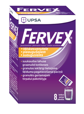 FERVEX пакетики, 8 шт.