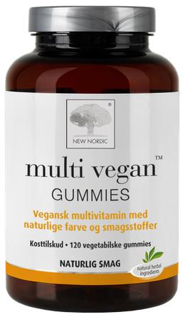 NEW NORDIC Multi Vegan Gummies košļājamās pastilas, 120 gab.