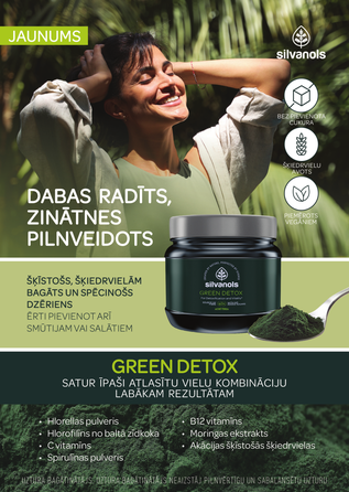 SILVANOLS Green Detox  pulveris, 300 g