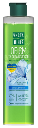 ČISTAJA LINIJA Volume And Strength, Flax and Herbal Decoction shampoo, 240 ml