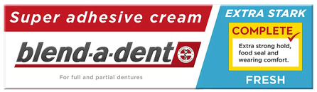 BLEND-A-DENT Fresh Mint denture adhesive, 47 g