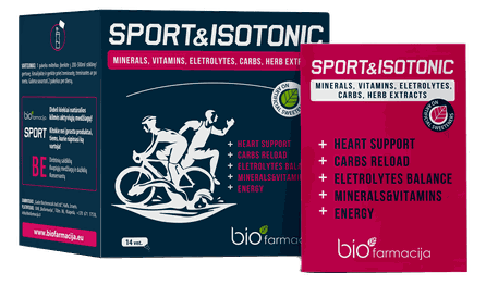 BIOFARMACIJA Sport & Isotonic paciņas, 14 gab.