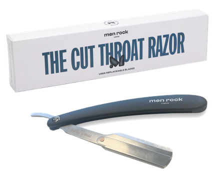 MEN ROCK Cut Throat Shavette komplekts, 1 gab.