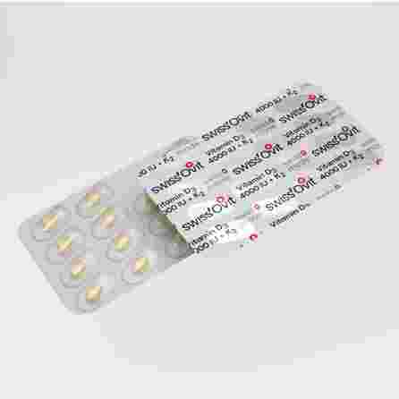 SWISS OVIT Vitamin D3 4000 IU +K2 capsules, 30 pcs.
