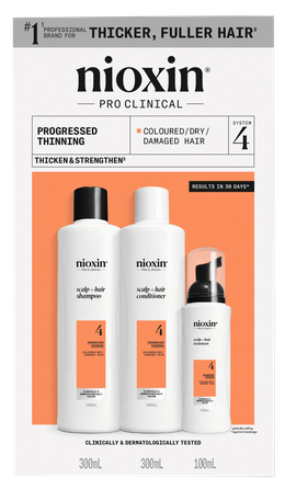 NIOXIN Hair Care System 4 Kit for Colored Hair with Progressed Thinning set, 1 pcs.