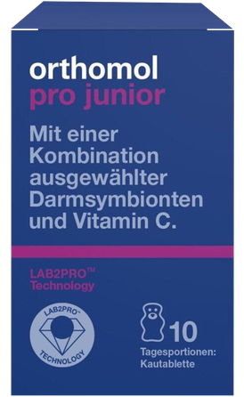 ORTHOMOL Pro Junior košļājamās tabletes, 10 gab.
