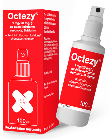 OCTEZY 1 mg/20 mg/g раствор спрей, 100 мл