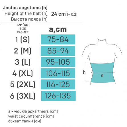 TONUS ELAST 9901-01, Size 5, Beige, for ostomy patients elastic postoperative belt, 1 pcs.