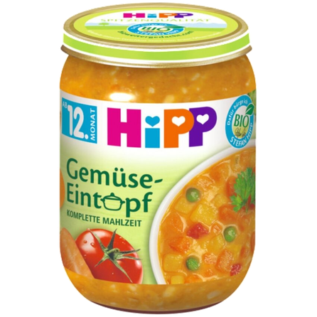 HIPP Dārzeņu sautējums, no 12 mēnešiem biezenis, 250 g