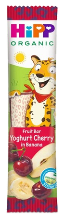 HIPP Organic Fruit Yoghurt Cherry in Banana bar, 23 g