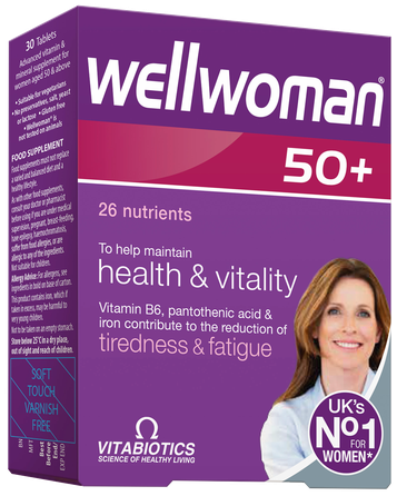 WELLWOMAN  50+ tabletes, 30 gab.