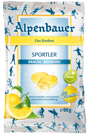 ALPENBAUER Sportler ar citronu konfektes, 90 g