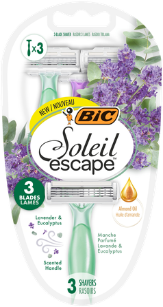 BIC Soleil Escape Lavanda disposable razors, 3 pcs.