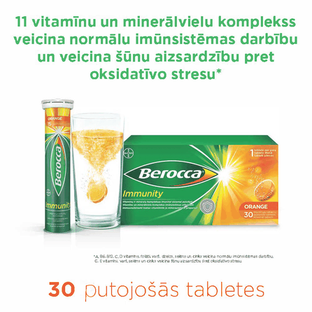 BERROCA Immunity effervescent tablets, 30 pcs.