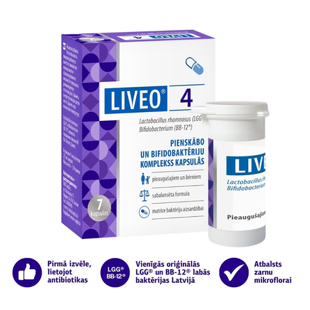LIVEO  4 capsules, 7 pcs.