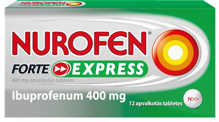 NUROFEN  FORTE EXPRESS 400 mg tabletes, 12 gab.