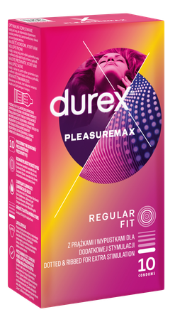 DUREX Pleasuremax prezervatīvi, 10 gab.