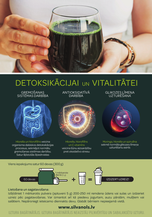 SILVANOLS Green Detox  pulveris, 300 g